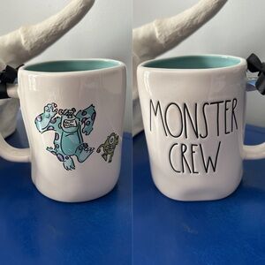Rae Dunn Disney Monsters Inc Sulley Mike Wazowski Monster Crew Double Sided Mug